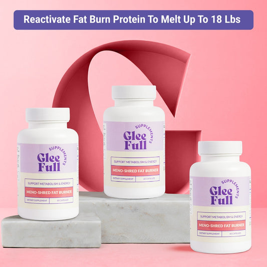 GLEEFULL SUPPS Meno Shred Fat Burner – Supports Metabolism & Helps Achieve Slimming Goals for Women