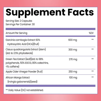 GLEEFULL SUPPS Meno Shred Fat Burner – Supports Metabolism & Helps Achieve Slimming Goals for Women