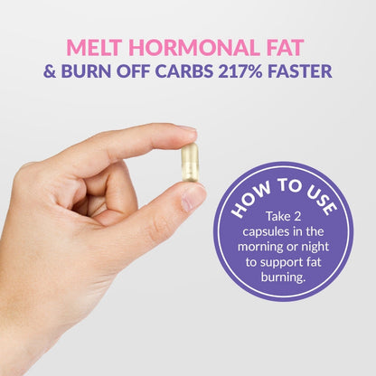 GLEEFULL SUPPS Meno Shred Fat Burner – Supports Metabolism & Helps Achieve Slimming Goals for Women
